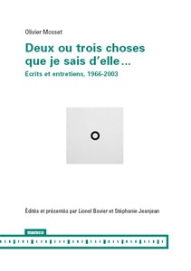 couverture du livre d'olivier Mosset